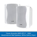 Clever Acoustics WPS 25T 4" 100V Weatherproof Wall Speakers, White (Pair)