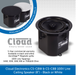 Cloud Electronics CS-C8W & CS-C8B Professional 100V Line Ceiling Speaker (8") - Black or White
