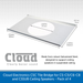 Cloud Electronics CSC Tile Bridge for CS-C5/C6-C8 & CSSUB Ceiling Speakers - Pack of 4