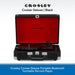 Crosley Cruiser Deluxe Portable Bluetooth Turntable Record Player black