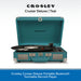 Crosley Cruiser Deluxe Portable Bluetooth Turntable Record Player teal