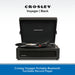 Crosley Voyager Portable Bluetooth Turntable Record Player Black