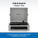 Crosley Voyager Portable Bluetooth Turntable Record Player Grey