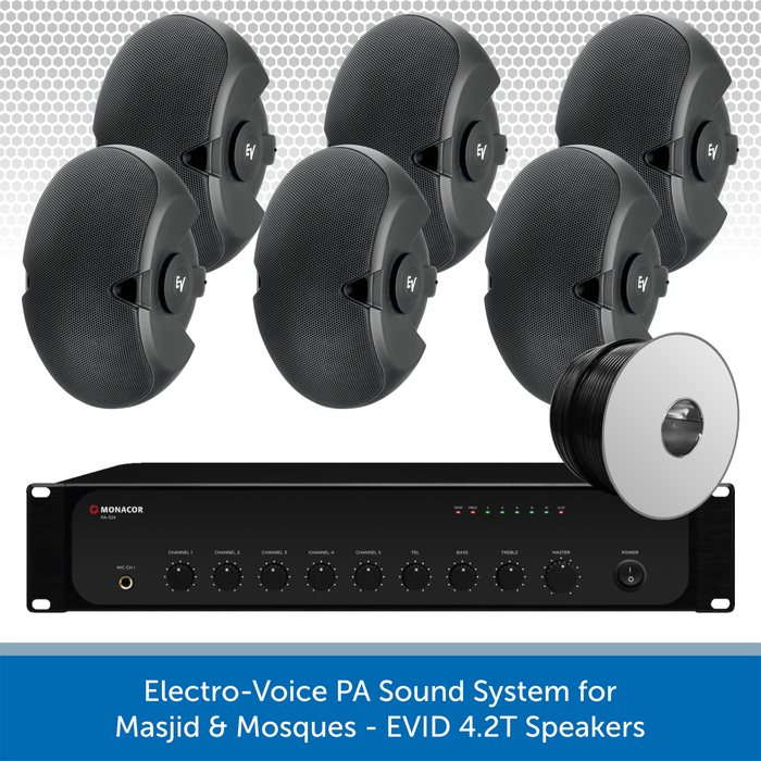 Electro-Voice PA Sound System for Masjid & Mosques - EVID 4.2T Speakers