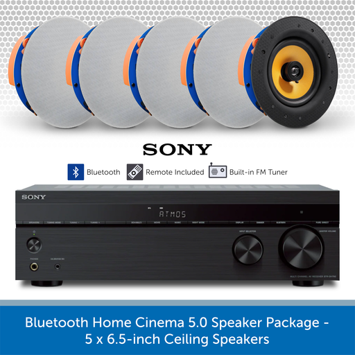 5.0 Bluetooth Home Cinema Ceiling Speaker Package with Dolby Atmos Surround Sound