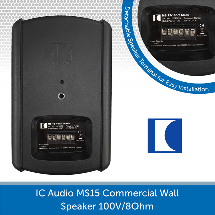 IC Audio Wall Speaker Rear