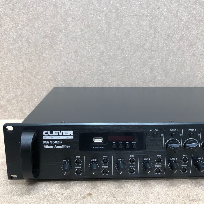 Clever Acoustics MA 350Z6 Paging Mixer Amp (Clearance)