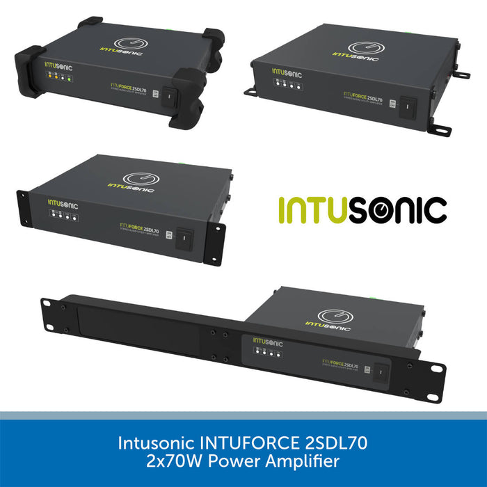 Intusonic INTUFORCE 2SDL70 2x65W Compact Power Amplifier