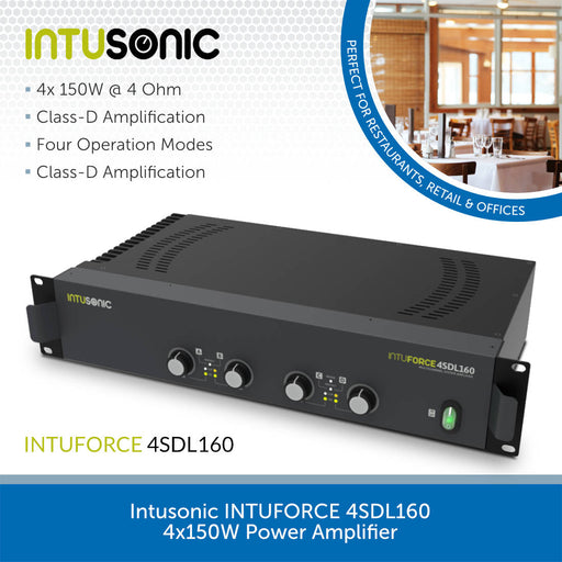 Intusonic INTUFORCE 4SDL160 4x150W Power Amplifier