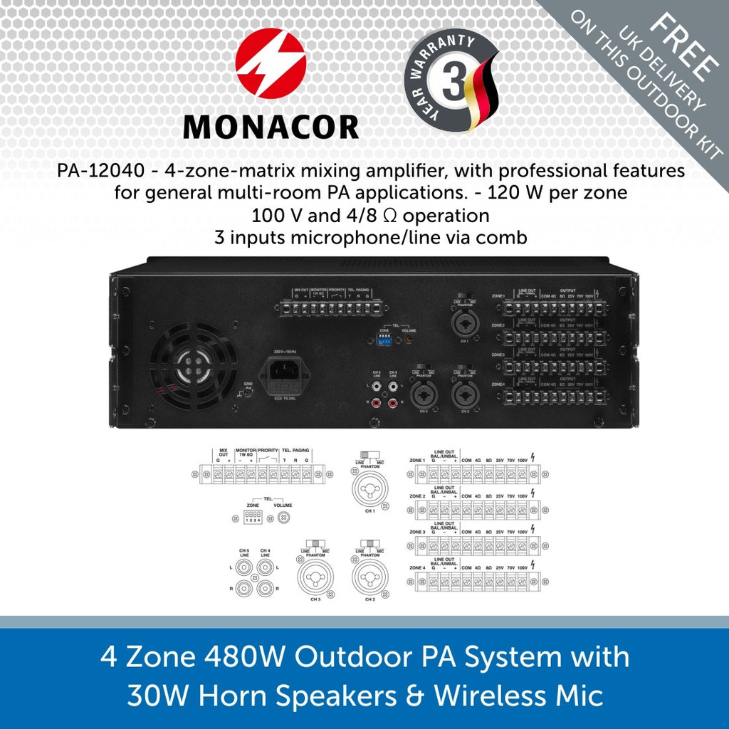 Outdoor PA Speaker Systems for Music & Public Address | Audio Volt ...