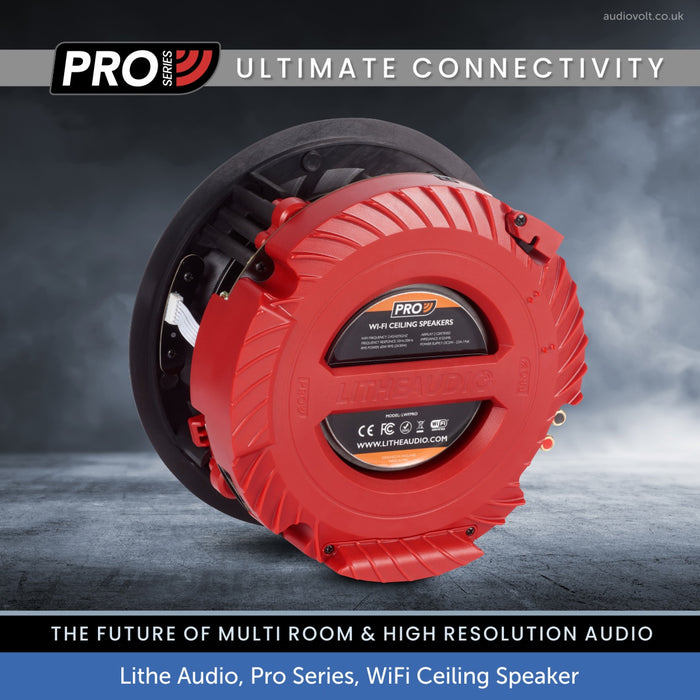 Lithe Audio, Pro Series, Ultimate Connectivity - WiFi & Bluetooth Ceiling Speaker