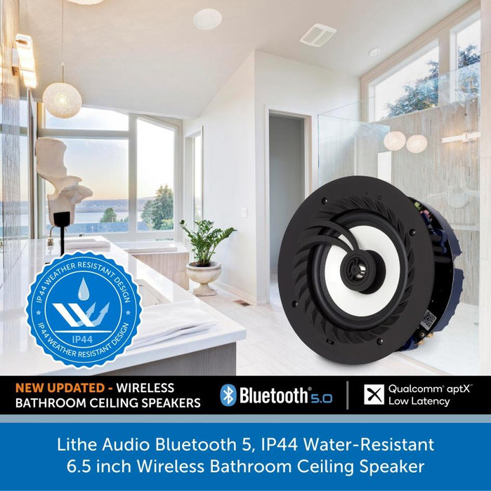Lithe Audio IP44 Bluetooth Bathroom Ceiling Speaker | Audio Volt