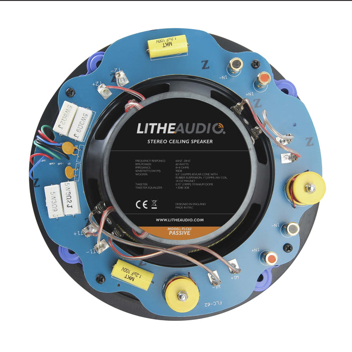 Lithe Audio, Passive Stereo In-Ceiling Speaker, 60W 8+8 Ohms