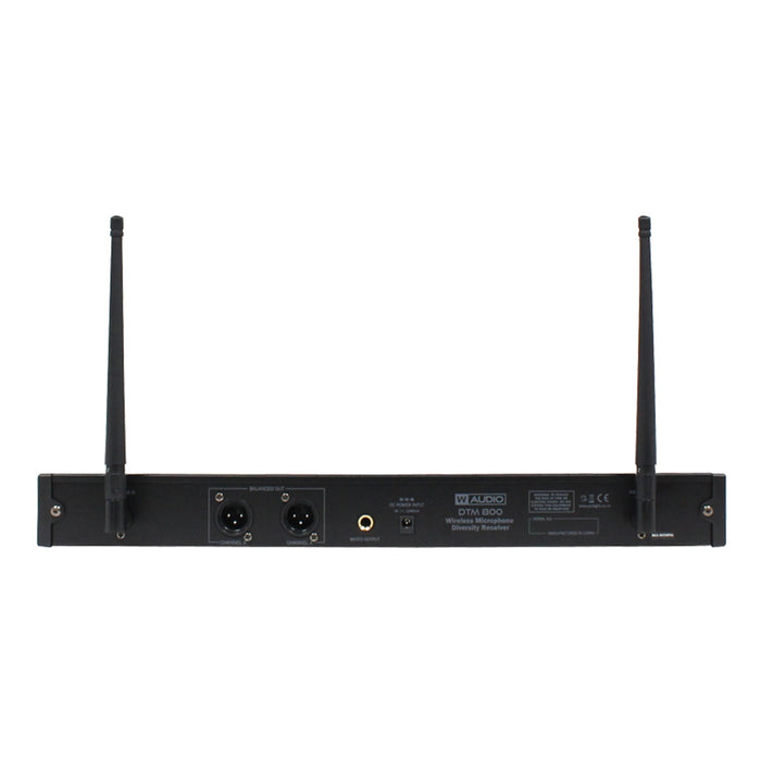 W-Audio DTM 800 UHF Wireless Lavalier Lapel & Neckband Mic System (863.0mHz-865.0mHz)
