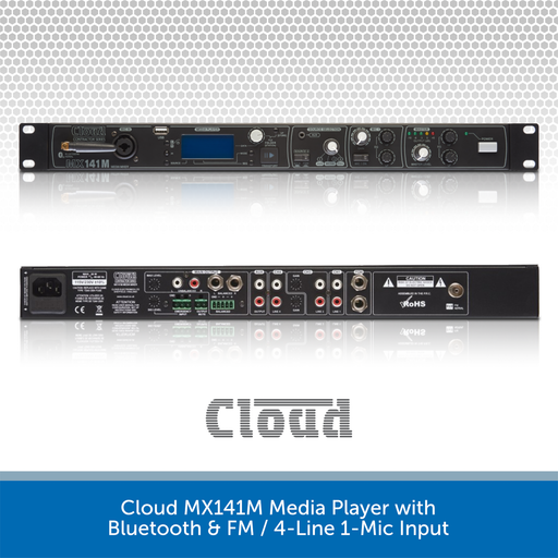 Cloud MX141M Media Player with Bluetooth & FM / 4-Line 1-Mic Input