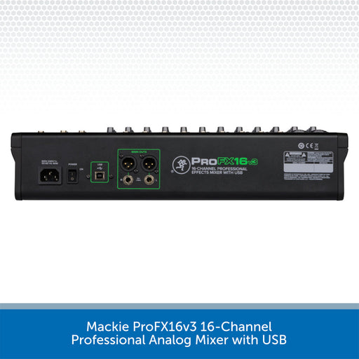 Mackie ProFX16v3 16-Channel Professional Analog Mixer with USB