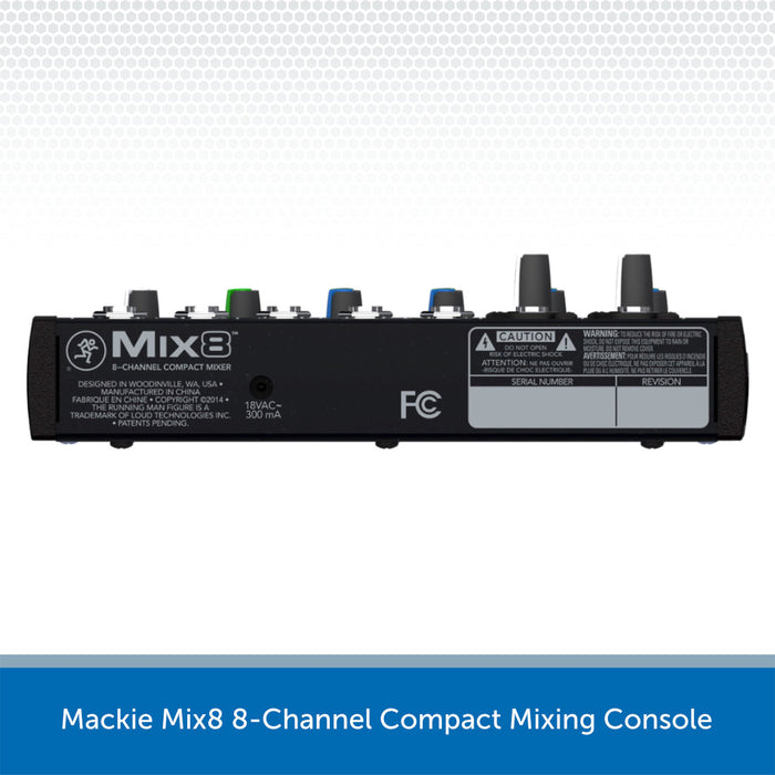 Mackie Mix8 8-Channel Compact Mixing Console