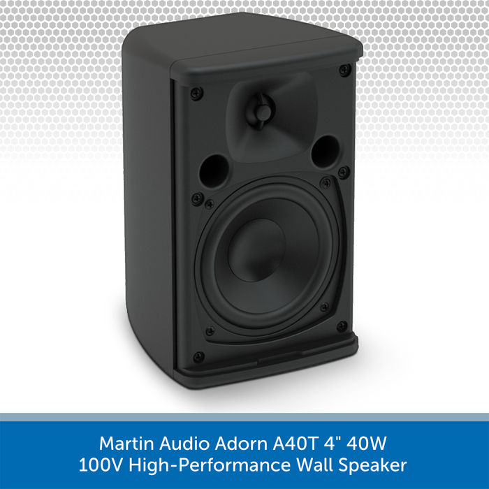Martin Audio Adorn A40T 4" 40W 100V-Line High-Performance Wall Speaker No Grille