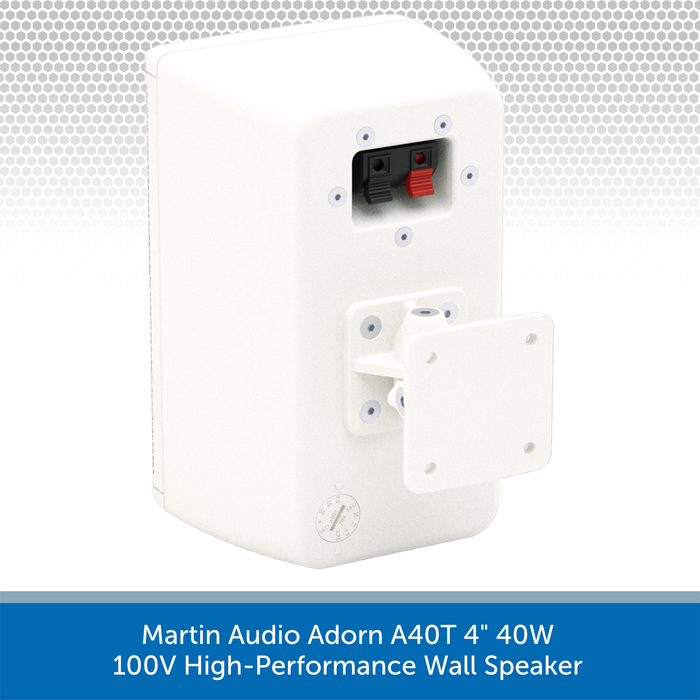 Martin Audio Adorn A40T 4" 40W 100V-Line High-Performance Wall Speaker Rear
