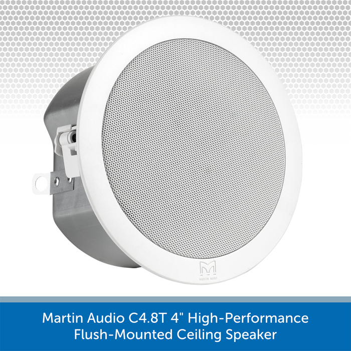 Martin Audio C4.8T 4 inch High-Performance Flush-Mounted Ceiling Speaker