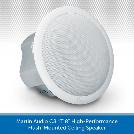 Martin Audio C8.1T 8" High-Performance Flush-Mounted Ceiling Speaker