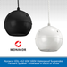 Monacor EDL-412 10W 100V Waterproof Suspended Pendant Speaker - Available in black or white