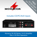 Show the back of a Monacor SA-50 Stereo / Hi-Fi Amplifier - 25W