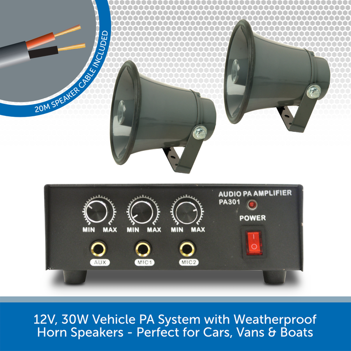 Pa system best sale horn speakers