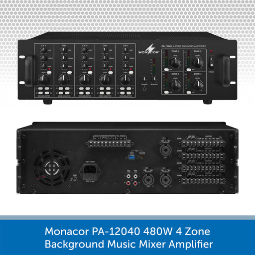 Monacor PA-12040 Connections