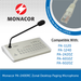 Monacor PA-2400RC Zonal Desktop Paging Microphone