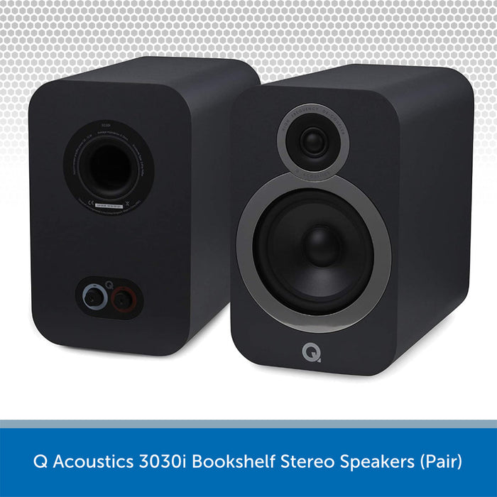 Yamaha RS202D Amplifier & Q Acoustics 3030i Bookshelf Speakers (GREY)