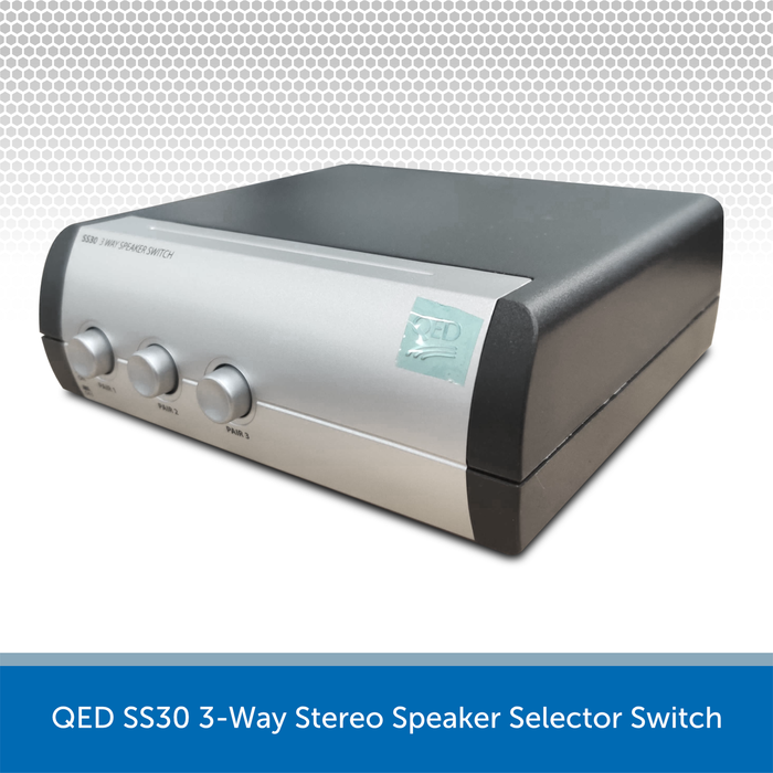 QED SS30 3-Way Stereo Speaker Selector Switch