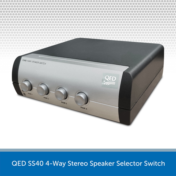 QED SS40 4-Way Stereo Speaker Selector Switch