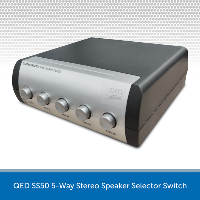 QED SS50 5-Way Stereo Speaker Selector Switch