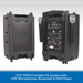 QTX PAV10 Portable PA System with UHF Microphones, Bluetooth & DVD Player