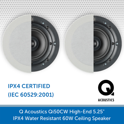 Q Acoustics Qi50CW 60W Ceiling Speaker (PAIR)