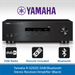 Yamaha R-S202D Bluetooth & DAB Amplifier + Bowers & Wilkins CCM362 6" Ceiling Speakers + Clarion Speaker Cable