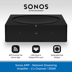 Sonos AMP - Network Streaming Amplifier - 2.1 Channel / 250W