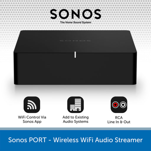 Port Black Wireless Network Audio Streamer | Audio Volt