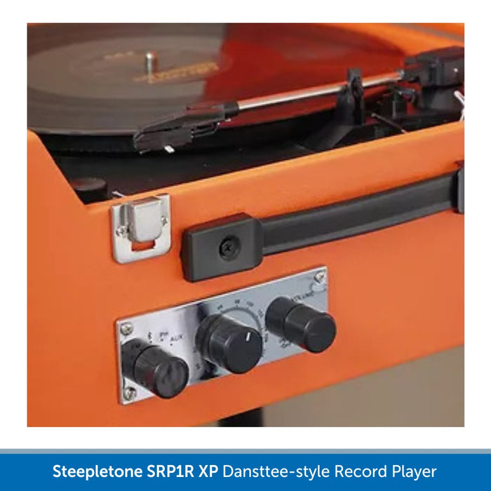 Steepletone SRP1R XP Retro Record Player with Built In Speakers and Bluetooth 