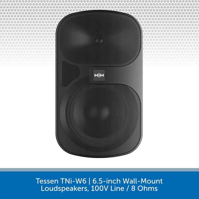 Tessen TNi-W6 | 6.5-inch Wall-Mount Loudspeakers, 100V Line / 8 Ohms