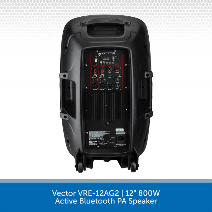 Vector VRE-12AG2 | 12" 800W Active Bluetooth PA Speaker