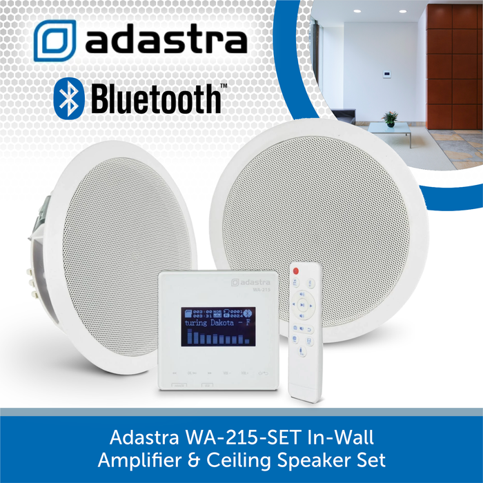 Adastra WA-215-SET In-Wall Amplifier & Ceiling Speaker Set