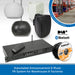 Warehouse DAB Radio Music System with Wall-Mount or Suspended Pendant Speakers
