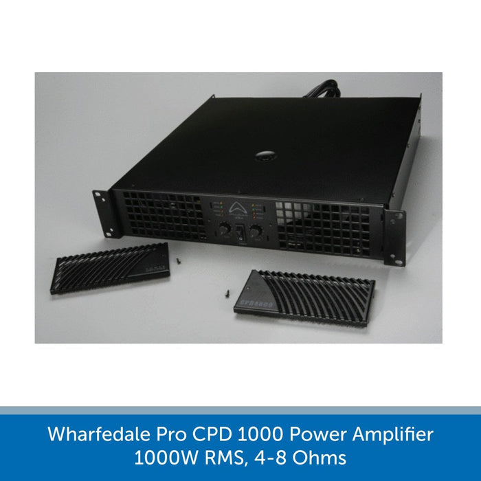 Wharfedale Pro CPD 1000 Power Amplifier, 1000W RMS, 4-8 Ohms