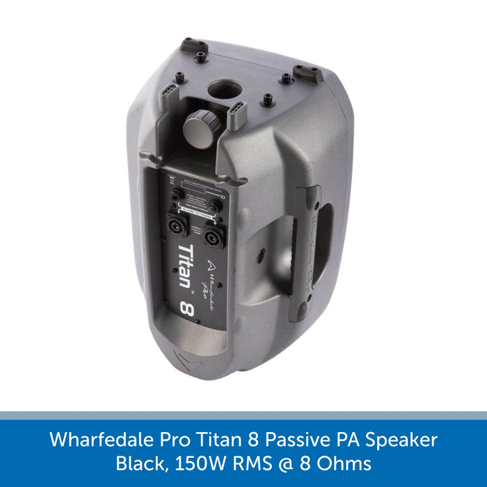 Wharfedale Pro Titan 8 Passive PA Speaker, Black, 150W RMS, 8 Ohms