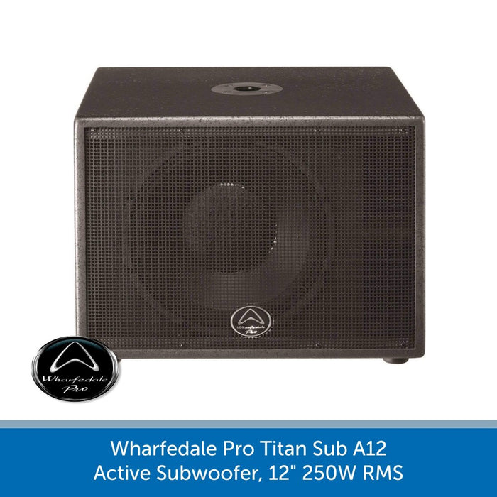 Wharfedale Pro Titan Sub A12 Active Subwoofer, 12" 250W RMS