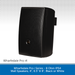 Wharfedale Pro i Series - 8 Ohm IP54 Wall Speakers, 4", 6.5" & 8", Black or White
