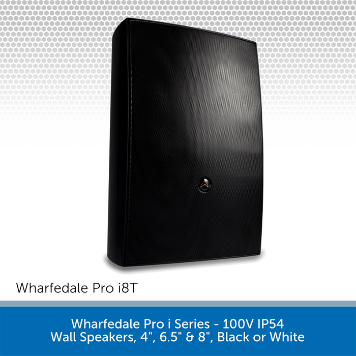 Wharfedale Pro i Series (Pair) 100V IP54 Wall Mount Speakers, Choose 4", 6.5" & 8"