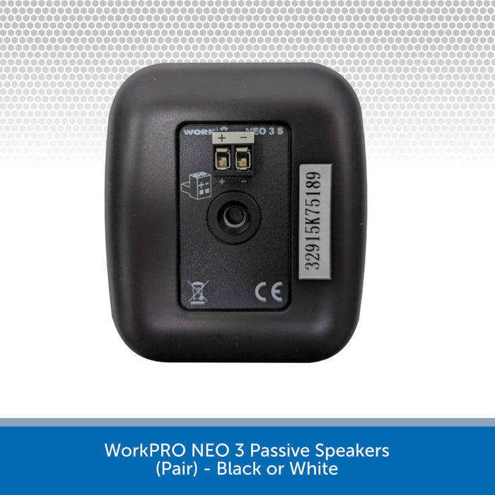 WorkPRO NEO 3 Passive Speakers BACK (Pair) - Black